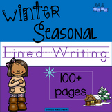 Seasonal Winter Lined Writing Paper