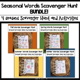 Seasonal Words Scavenger Hunt BUNDLE