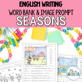 Seasonal Writing Picture Prompts With Word Bank