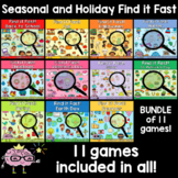 Seasonal and Holiday Find it Fast Game Bundle  11 Games Included