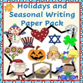 Seasonal and Holiday Themed Writing Paper Pack