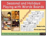 Seasonal and Holidays Playing with Words Boards Collection