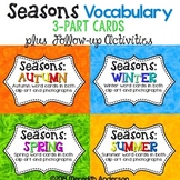Seasons 3-Part Montessori / Vocabulary Cards BUNDLE