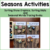 Seasons Activities: Sorting Stones Graphic, Sorting Mats, 
