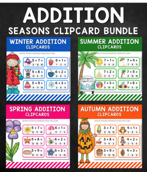 Four Seasons Addition Clipcards