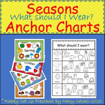 Preview of Seasons Anchor Charts - What Should I Wear?