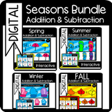 Seasons BUNDLE: Addition & Subtraction Digital Interactive Slides