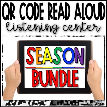 Preview of QR Code Read Aloud Listening Center | Seasons Bundle
