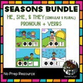 Seasons BUNDLE Singular and Plural Pronouns Present Progre