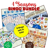 Seasons Bingo Bundle - All Four Seasons Bingo - Bingo Activity