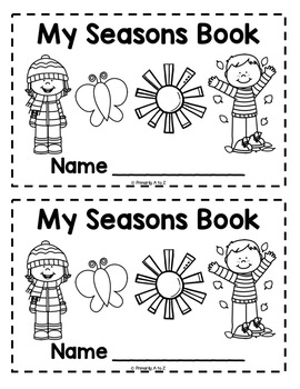 Seasons Book by Primarily A to Z | Teachers Pay Teachers