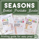 Seasons Booklet Printable Bundle