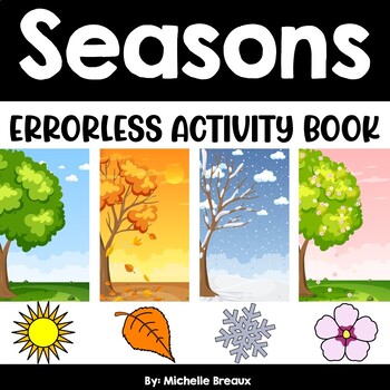 Preview of Seasons Busy Book- Errorless Activity Binder for Special Education