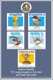 Seasons Cartoon Clipart SUPER BUNDLE for ALL grades