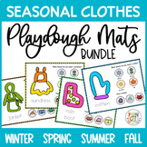Seasons Clothing Playdough Mats Life Skills Dressing Fine 