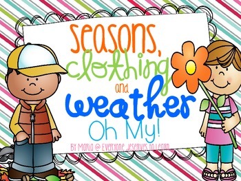 Seasons, Clothing, and Weather {Freebie}