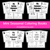 Seasons Coloring Books with Words