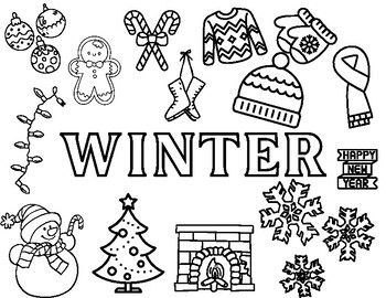 Seasons Coloring Pages by TypeBTeacher | TPT