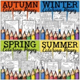 Seasons Coloring Pages Bundle