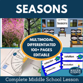 Seasons Grade 6 7 8 Science Lesson - Day & Night, Hands-on