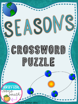 Preview of Seasons Crossword Puzzle Activity