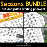 Seasons Cut And Paste Writing Prompts Bundle