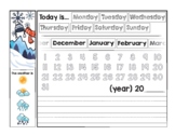 Seasons Date and Weather - Kids Worksheets for Preschool a