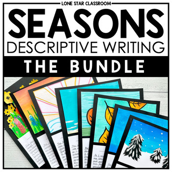 Preview of Seasons Descriptive Writing - BUNDLE - Season Writing - Show, Don't Tell