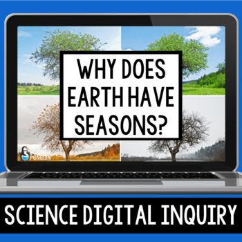 Preview of Seasons Digital Inquiry Resource: Why do we have seasons?  4th 5th Grade Science
