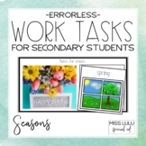 Seasons Errorless Work Tasks for Secondary Students