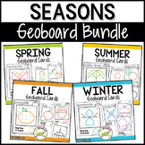 Seasons Geoboard Cards BUNDLE: Shape Activity for Pre-K Math