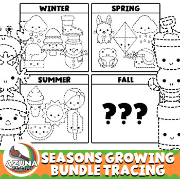 Preview of Seasons Growing Bundle Tracing