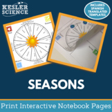 Seasons Interactive Notebook Pages - Paper INB