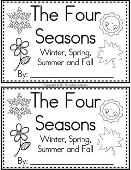 Seasons Interactive Reader- Winter, Spring, Summer and Fall by Lindsay ...