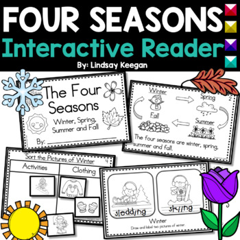 Preview of Four Seasons Interactive Reader for Winter, Spring, Summer and Fall