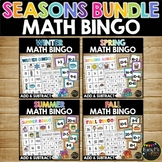 Seasons Math Bingo Games Addition and Subtraction to 20 Fa