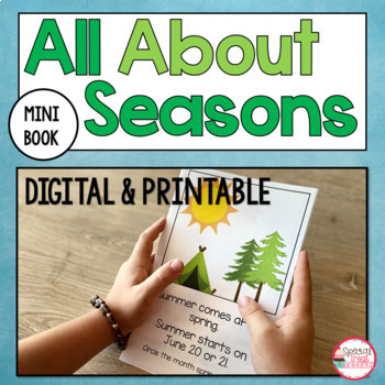 Preview of Seasons Mini Book and Seasons Digital Mini Book