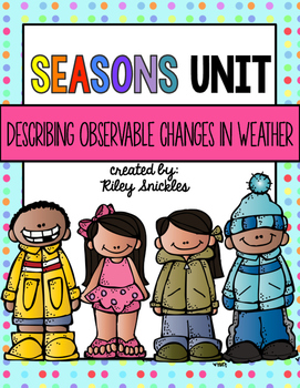 Preview of Seasons Mini Unit