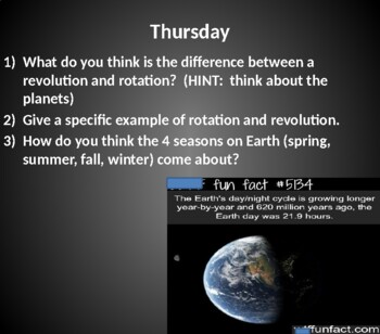 Preview of Seasons/Moon Phases/Day & Night/Equinoxes PPT