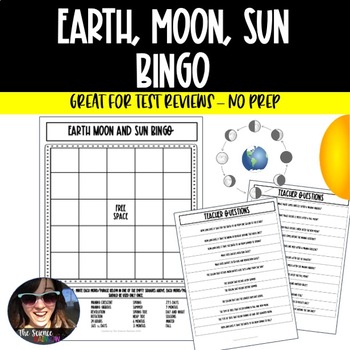 Preview of Seasons, Lunar Cycle, and Spring Neap Tides Activity | BINGO