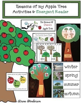 Preview of Four Seasons Activities Seasons Of My Apple Tree Activities & Emergent Reader