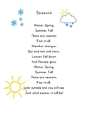 Seasons Poem Rhyming Words