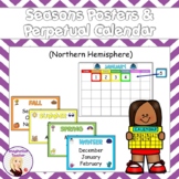 FREE Seasons Posters & Perpetual Calendar - Northern Hemisphere