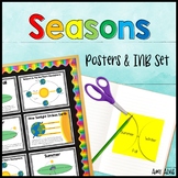 Seasons Posters and Interactive Notebook INB Set Anchor Chart