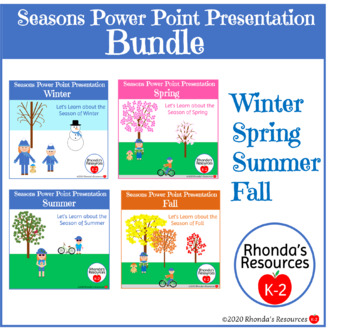 Preview of Seasons Power Point Presentation Bundle