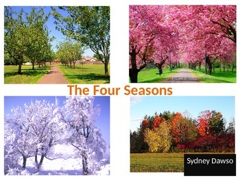 Preview of Seasons Powerpoint with Art Activity