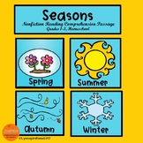 Seasons/ Reading Comprehension Activity