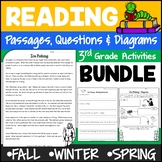 Seasons Reading Comprehension Passages Bundle (Fall, Winte