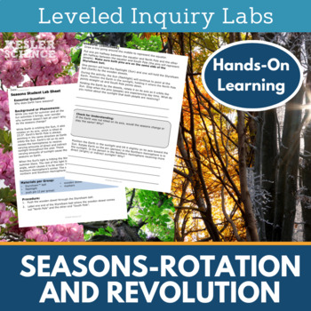 Preview of Seasons - Rotation and Revolution Inquiry Labs