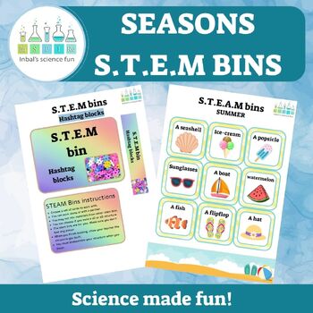 Preview of Seasons S.T.E.M bins -  STEM Activities